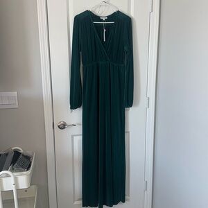 Dark green bridesmaid dress from Baltic Born